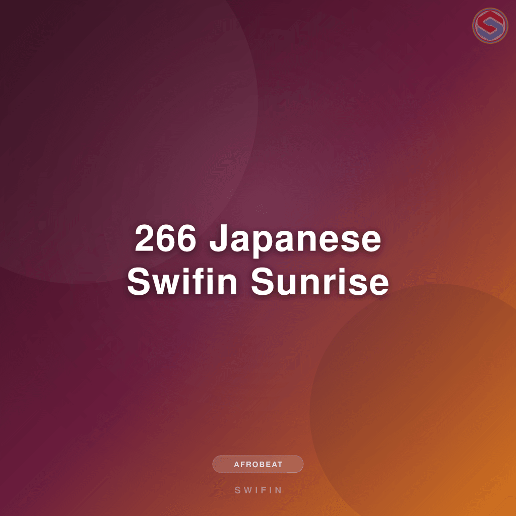 266 Japanese Swifin Sunrise